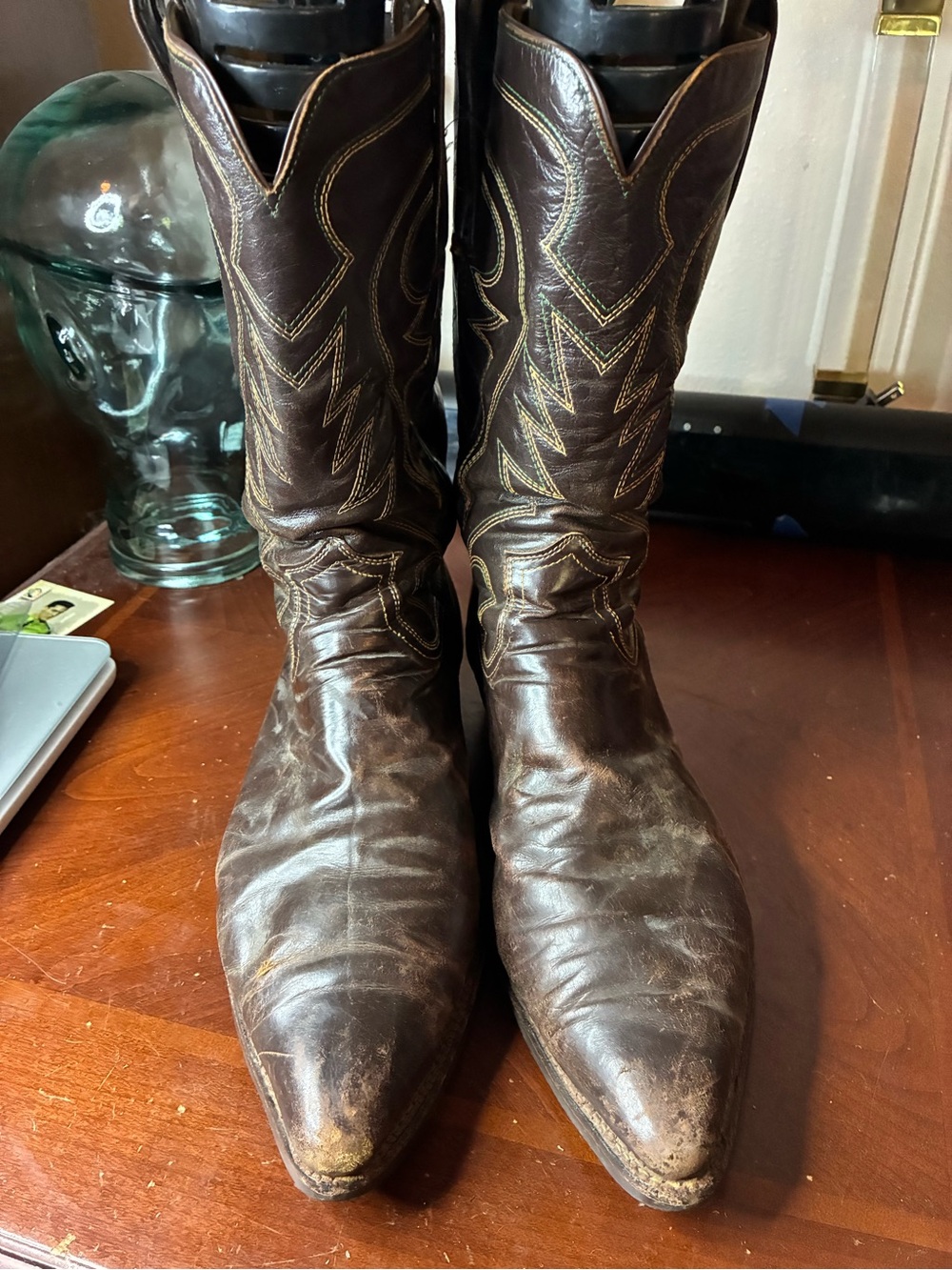 Frye Hand Crafted Western Boots Mens Size 11.5 Brown